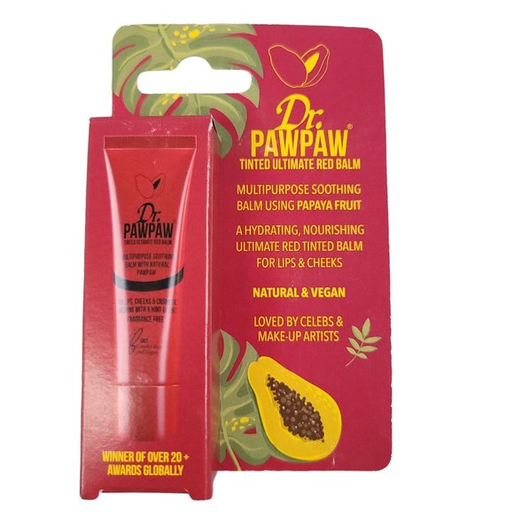 Dr. PawPaw Other - Dr. Paw Paw Tinted Multipurpose Soothing Ultimate Red Balm for Lips & Cheeks